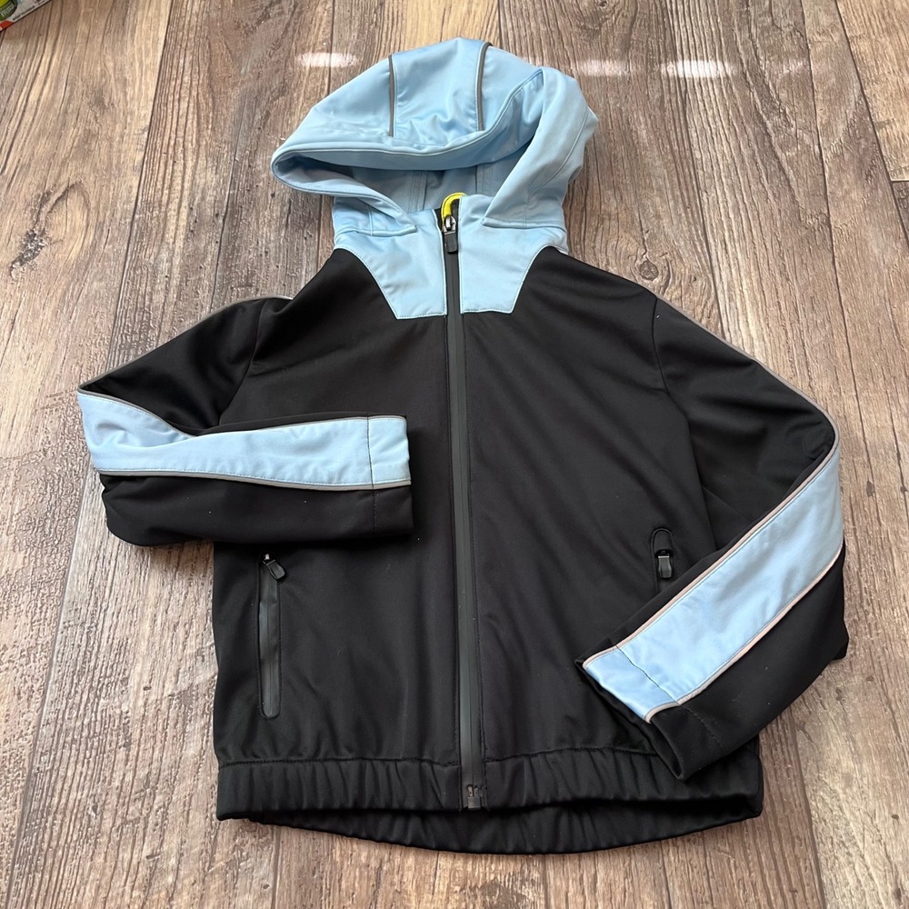 Ferrari Kids Scuderia Zip Up Hooded Track Jacket‎ Black Blue Size 5/6